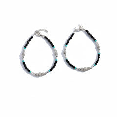 Silver Ocean Beads Protection Baby Bracelet