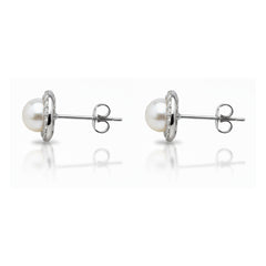 Silver Classic Pearl Studs