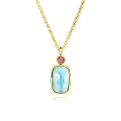 Radiant Rectangle 925 Pure Silver Necklace