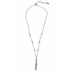 Silver Tassel Y Anchor Chain For Her
