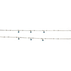 Silver Sleek and delicate Evil eye Anklet For her