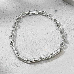 Silver Abalone Sterling Silver Bracelet for Him