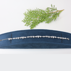 Silver Miniature Designer Hand Bracelet