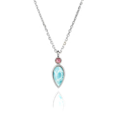 Azure Marquise 925 Pure Silver Necklace