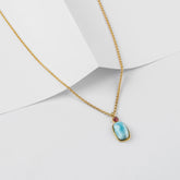 Radiant Rectangle 925 Pure Silver Necklace