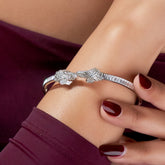 Silver Royal Elephant Bracelet For Her