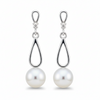 Silver Morning Dew Pearl Earring