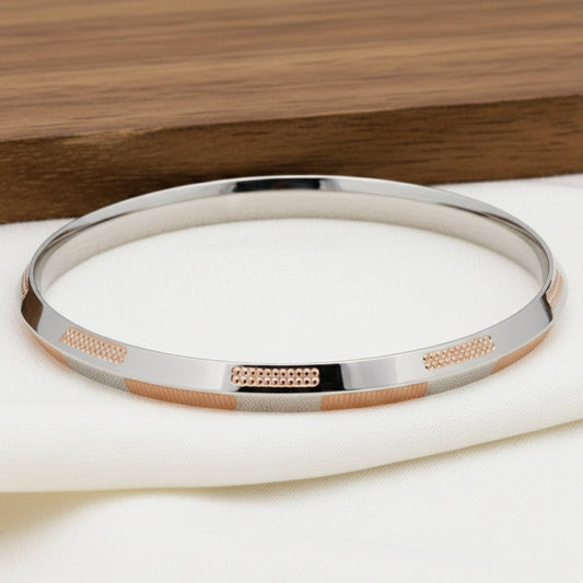 The 'Modern Edge' 925 Silver Gents Kada