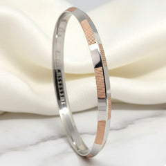 The 'Modern Edge' 925 Silver Gents Kada