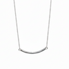 Silver Curved Bar Pendant