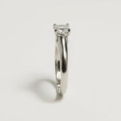 Silver Princess round adjustable Ring