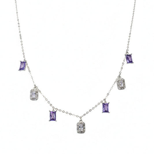 Silver Drizzle Elegant Necklace