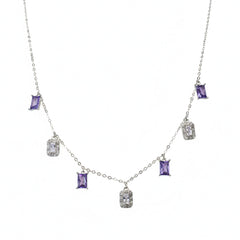 Silver Drizzle Elegant Necklace