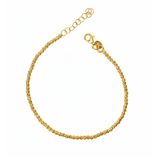 Gold Sunbeam Laser cutting Bracelet