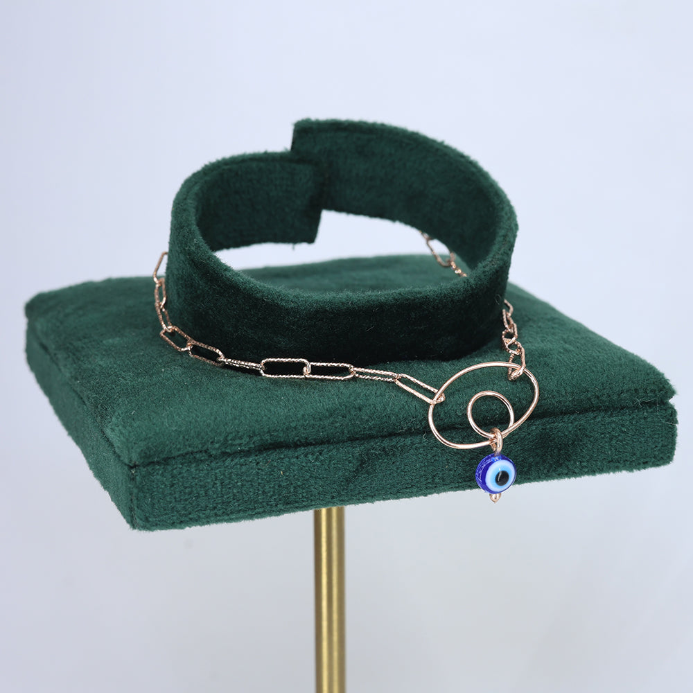 Rose Gold Evil Eye Protection Bracelet
