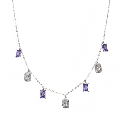 Silver Drizzle Elegant Necklace