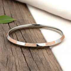 The 'Modern Edge' 925 Silver Gents Kada