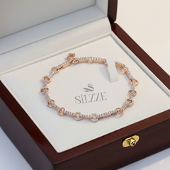 Rose Gold Pave Adjustable Bracelet