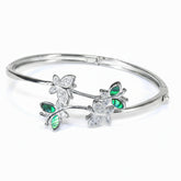 Silver Delicate Butterfly Bracelet For Her