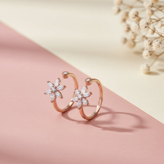 Rose Gold Avior Toe Ring