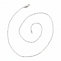 Silver Beads and Bar Chain For Her