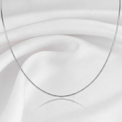 Silver Diamond Cut Cobra Chain For Her