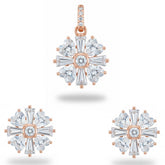 Rose gold Victorian Heart Pendant set