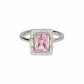 Silver Radiant Hibiscus Ring For Her