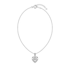 Silver Forever Love Dancing Heart Pendant