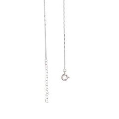 Silver Crimson Red Tear drop Victorian Chain pendant