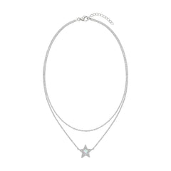 Silver Wish Star Dainty Pendant