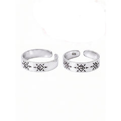 Silver Beach and sun Aesthetic Toe ring