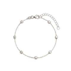 Silver Glitter Hand Bracelet