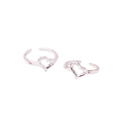 Silver Heart passionate Toe Ring