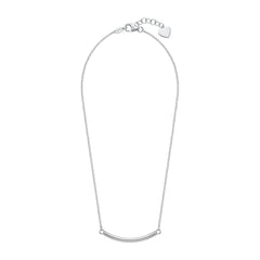 Silver Curved Bar Pendant