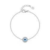 Silver Elegant Evil Eye Sterling Bracelet For Her