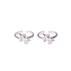Silver Magical Unicorn Toe Ring