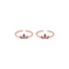 Rose Gold Crown Toe Ring