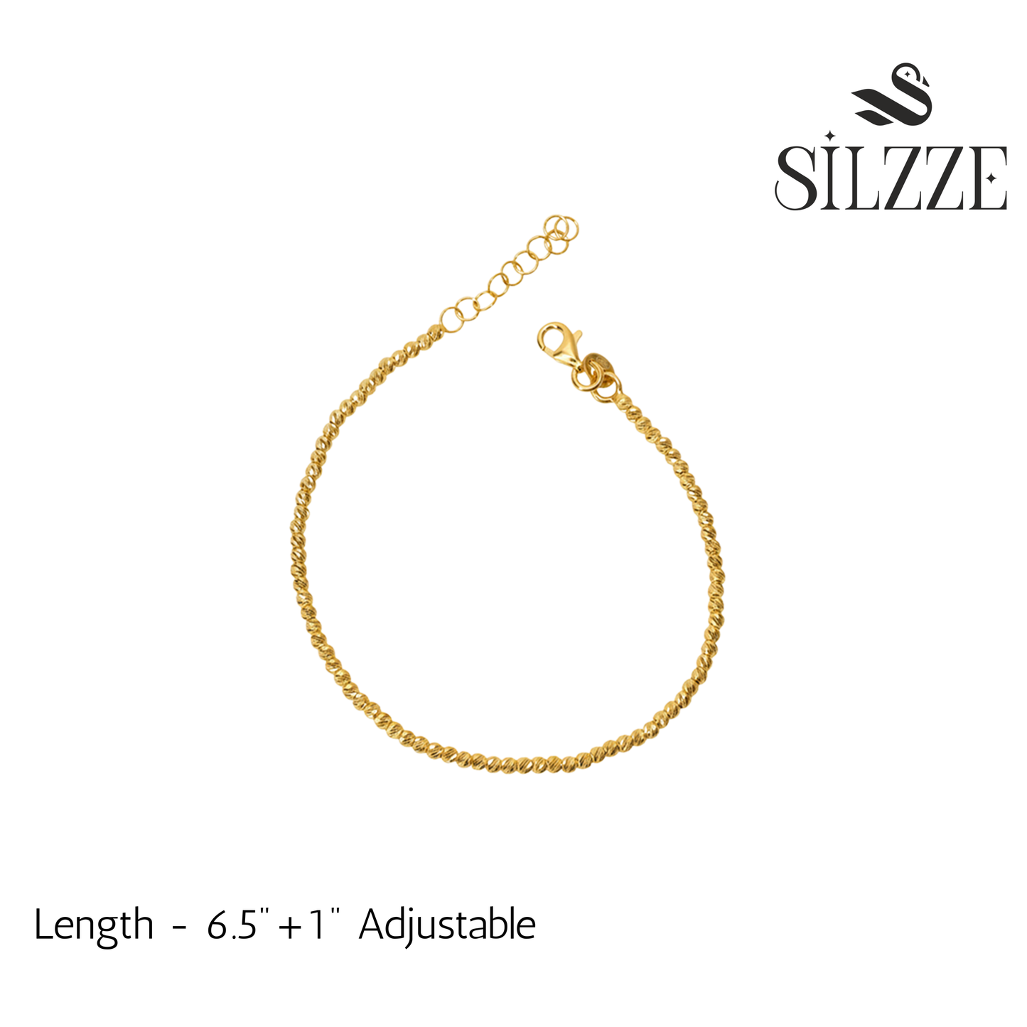 Gold Sunbeam Laser cutting Bracelet