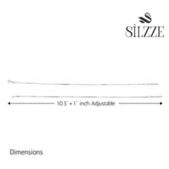 925 Silver premium box chain Anklet for her