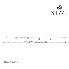 Silver Ace of Spades Anklet