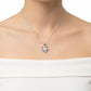Silver Forever Love Dancing Heart Pendant