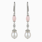 Silver Pearl Premium Hanging Earrings