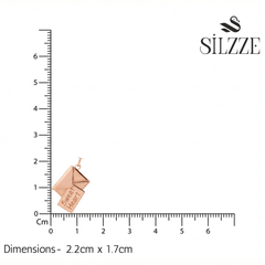 Rose gold secret message Envelope Locket pendant for Her