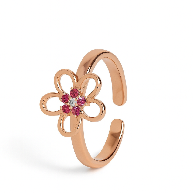 Rose Gold Filigree Toe Ring