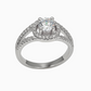 Silver Sparkling Solitaire Ring