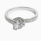Silver Precious Round Ring