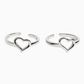 Silver Heart passionate Toe Ring