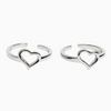 Silver Heart passionate Toe Ring