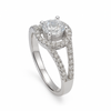 Silver Sparkling Solitaire Ring